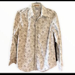 Claiborne Luxe MEDIUM Floral Design Shirt